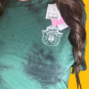 Smokey The Bear Graphic Crop Top NWT